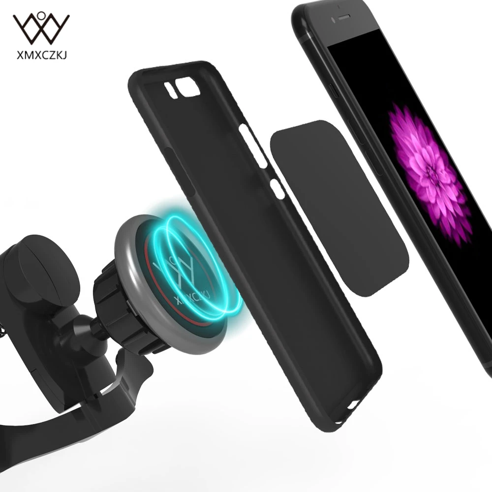  XMXCZKJ Car Phone Holder Universal Magnetic Air Vent Mount Adjustable Phone Stand Support Mobile Ca