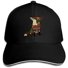 Унисекс бейсбольная кепка с цветочным рисунком Fox Dad Регулируемый головной убор