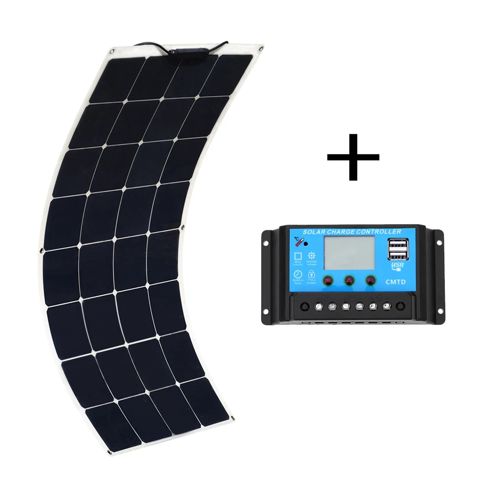 Xinpuguang Solpanel 18V 100W solar panel with 12V/24V 10A controller Panneau solaire kit Zonnepaneel 100 watt pannello solare Xinpuguang Solpanel 18V 100W solar panel with 12V/24V 10A controller Panneau solaire kit Zonnepaneel 100 watt pannello solare