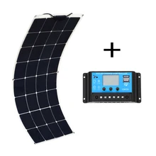 Xinpuguang Solpanel 18V 100W solar panel with 12V/24V 10A controller Panneau solaire kit Zonnepaneel 100 watt pannello solare Xinpuguang Solpanel 18V 100W solar panel with 12V/24V 10A controller Panneau solaire kit Zonnepaneel 100 watt pannello solare
