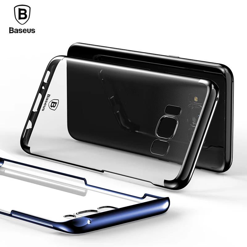 baseus transparent for samsung galaxy s8 cases glitter series plating pc plastic shell baseus transparent for samsung galaxy s8 cases glitter series plating pc plastic shell