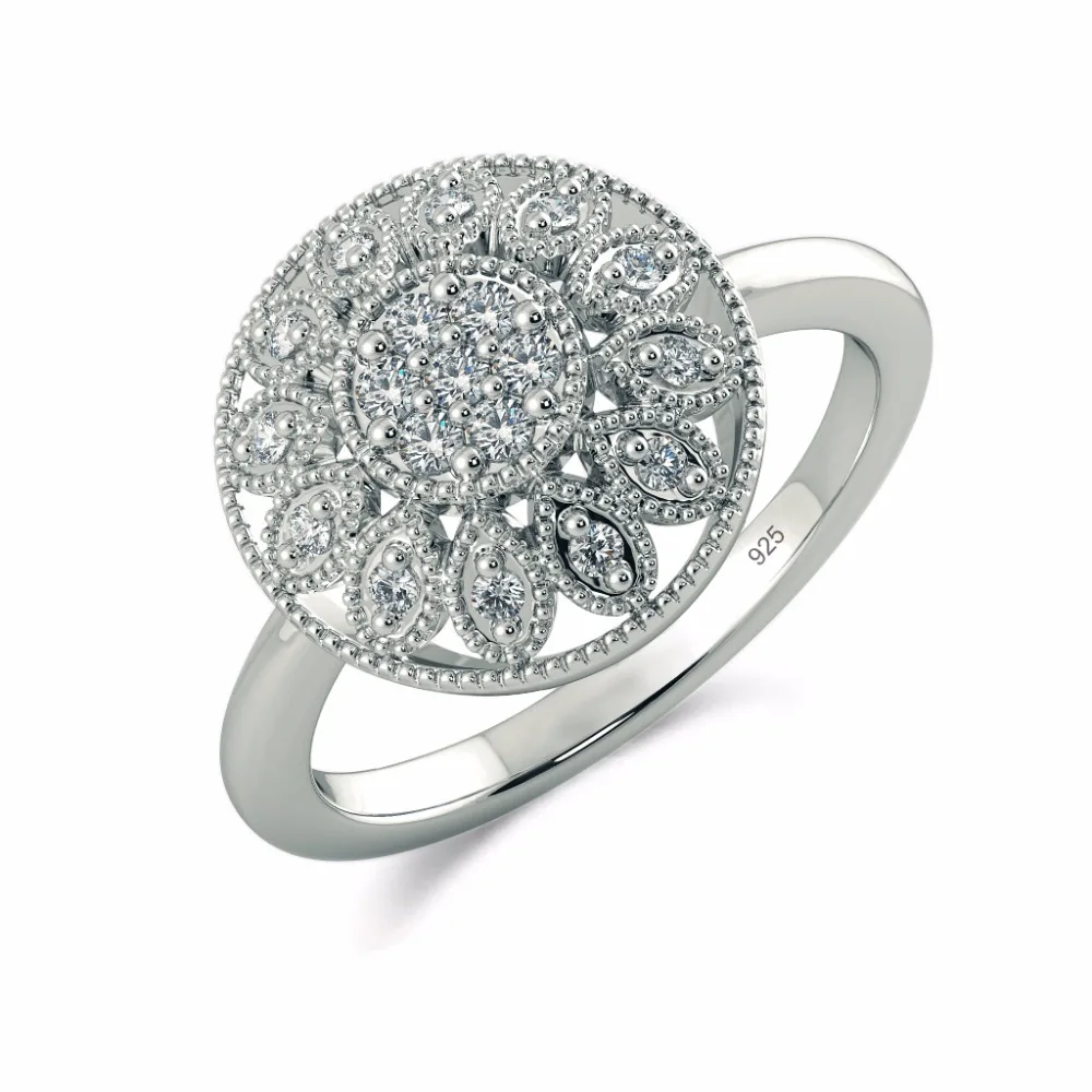 Szjinao, настоящее 925 пробы, серебряные кольца в виде цветка для женщин, кубический циркон, роскошные свадебные украшения, подарки для подружки невесты, цена