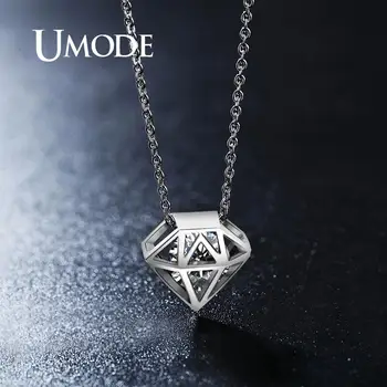 

UMODE Top AAA Cubic Zirconia Necklaces Hollow Geometric Shape Pendant Jewelry For Women Chokers Wedding Party Bijoux UN0115B