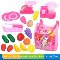 Резка фрукты овощи еда ролевые игры сделать дом игрушечные лошадки для детей пластик кухня раннего образования игрушечный заплечный ранец