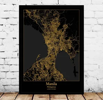 

Manila Philippines Map Poster