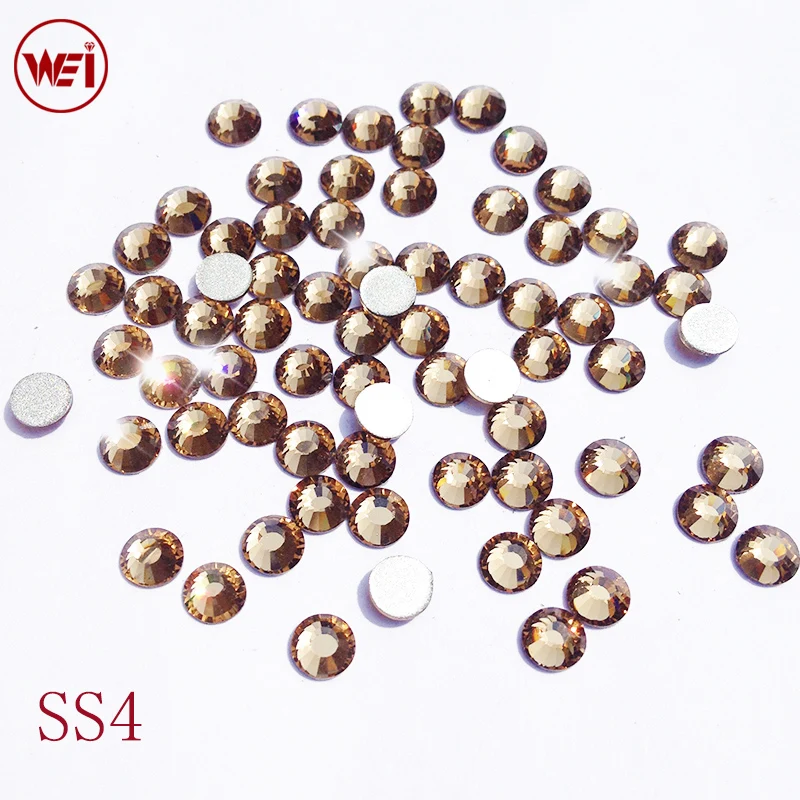Ss4 1 4-1 6 мм Фурнитура для бижутерии 3D Nail Art Flatback хрустальные камни шт дымчатый топаз
