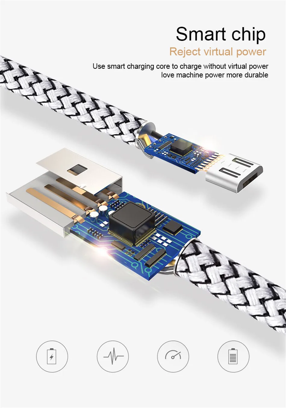 NOHON Micro USB Led Data Cable For Samsung Galaxy S7 S6 Huawei Xiaomi Redmi Note 4 4X Mobile Phone 2.4A Fast Charger Cables 1 (5)