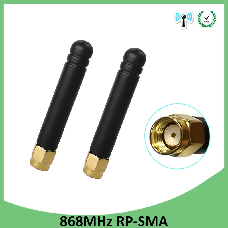 

10pcs 868MHz 915MHz Antenna 3dbi RP-SMA Connector GSM 915 MHz 868 MHz antena outdoor signal repeater antenne waterproof Lorawan