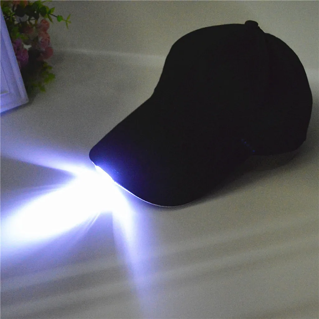 

Night Led Lighting Hat Camouflage Illuminated Fashion Casual Fishing Hat Outdoor Mountaineering Baseball Cap Stage Cap New #BL4