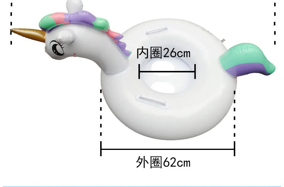 Новые детские плавающие круг Единорог лодки детская жизнь лодки воздушные воды игрушки толстый материал пляжные Вечерние
