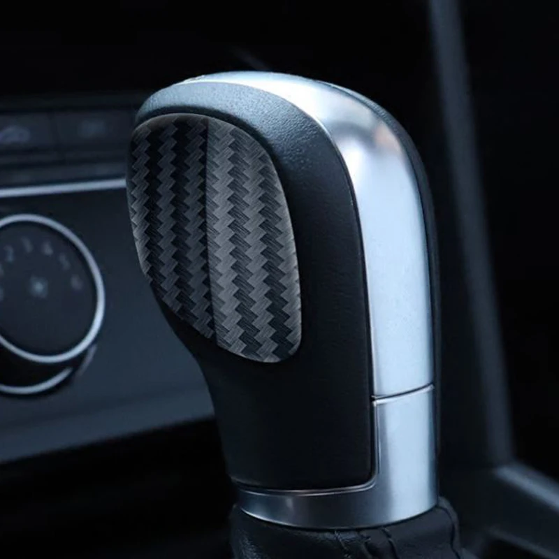 VW DSG Car Gear Shift Knob Panel Carbon Fiber Styling Sticker for Jetta