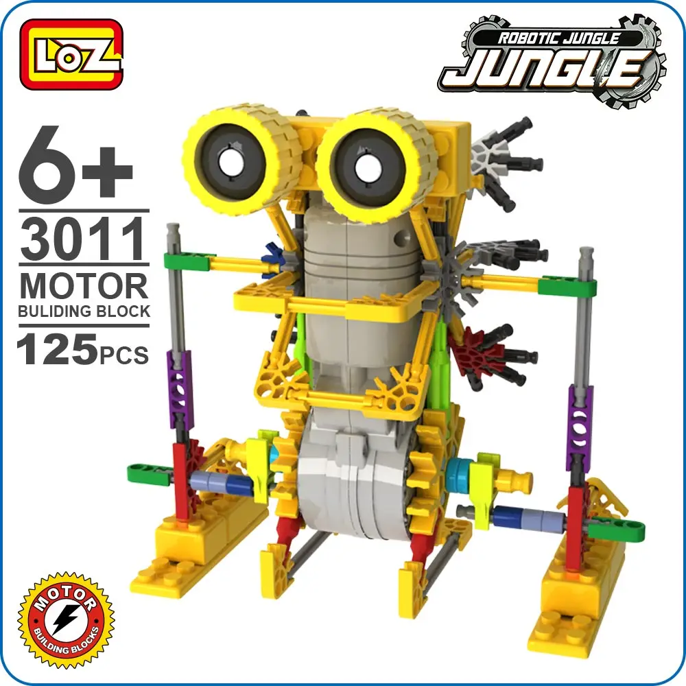 Loz Ideas Motor Building Block Robotic Kangaroo Robot Jungle