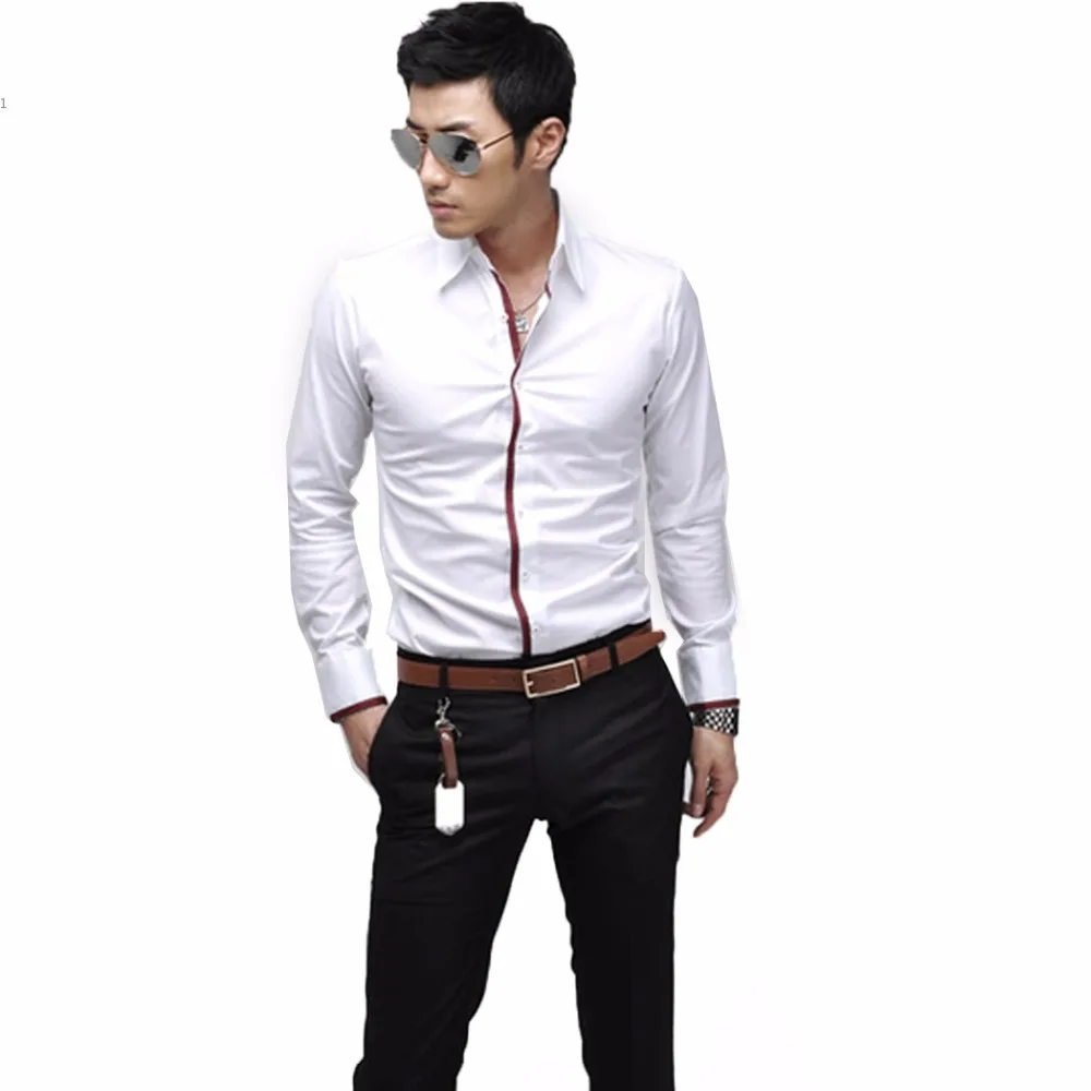 Plus Sizes XXL 2016 Summer New Fashion Men's Casual Long Sleeve Work