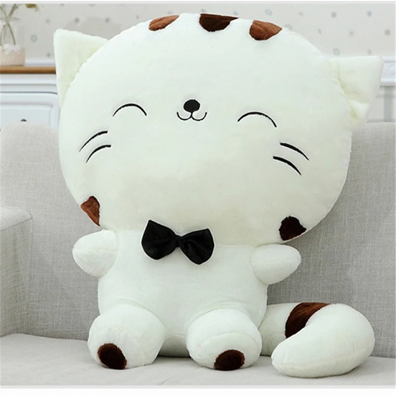 

20CM Kids Cute Cat with Bow Plush Dolls Toys Gift Stuffed Soft Doll Cushion Sofa Pillow Gifts Xmas Gift Party Decor