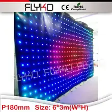 Новая продукция Гуанчжоу rgb гибкая светодиодная занавеска дисплей