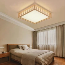 Japanese Style Ceiling Lights Simple Atmospheric LED Lamp Solid Wood Household Bedroom Living Room Lamp Wood Lamp Free Shipping