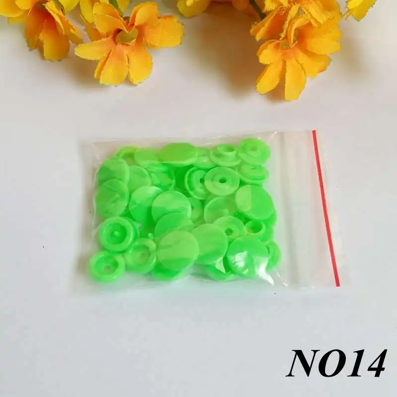 30-100 набор T5 Детские полимерные кнопки пластиковые защелки аксессуары для одежды пресс-шпильки застежки попперы 20 цветов 1,2 см - Цвет: NO14