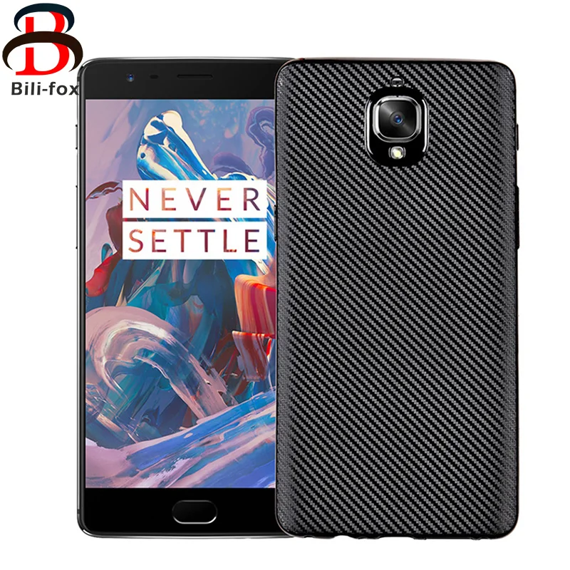 

Carbon Fiber TPU Case for Oneplus 3T 5T 6 Phone Case Shockproof Ultra Thin Brushed Soft Back Case for OnePlus 3 5 6 Back Cover