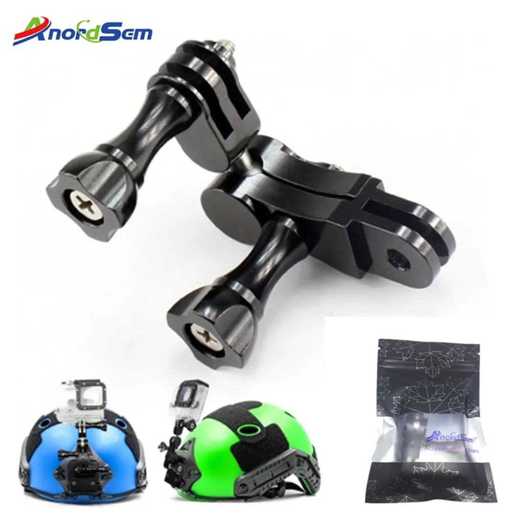 

Anordsem Aluminium 360 Degree Rotating Tripod Mount Adapter Adjust Arm Connector For Gopro Hero7 6 5 4 3+3 SJCAM xiaoyi 4k