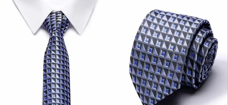 Новая мода 100% шелковые галстуки Галстук Для мужчин галстук 8 см Галстук жаккардовые ткани галстук для Для мужчин геометрический Corbatas Hombre