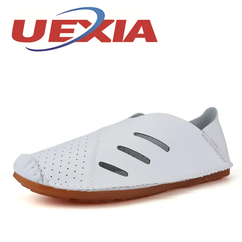 Fashion Summer Style Soft Moccasin Men Loafers High Quality Leather Shoes For Man Flats Driving Shoes Superstar Hollow Zapatos fashion baby flats tassel soft sole cow leather shoes infant boy girl flats toddler moccasin 17mar20