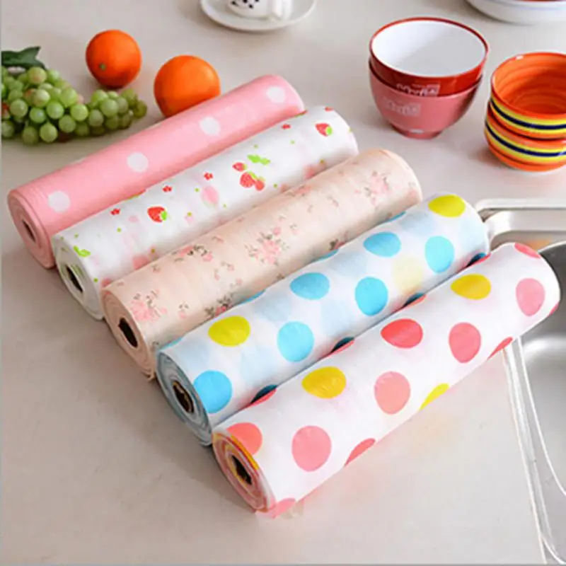 

1 pc 30 x 300cm Kitchen Liner Print Anti-bacterial Drawer Cabinet Mat Pad Table kitchen accessories