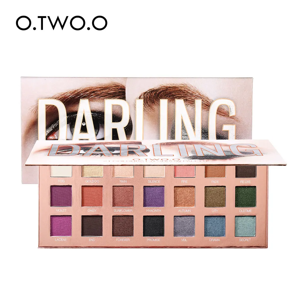 Kaufen O. ZWEI. O Lidschatten palette Matte Schimmer Glitter Pulver Professionelle Augen Make Up Pulver Pigmentierte Smoky Schönheit Kosmetische Kit