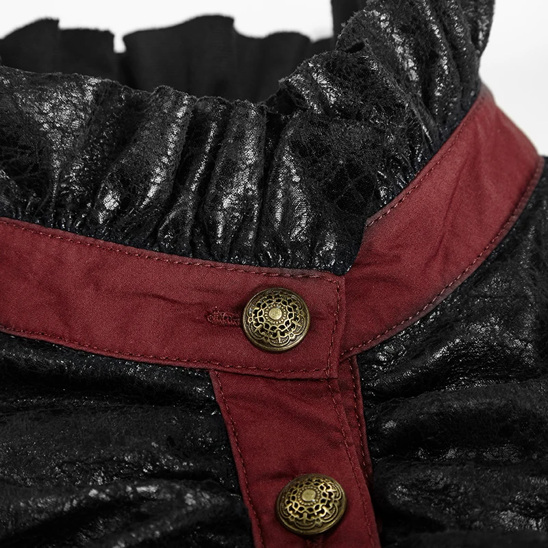 Дизайн Пара рубашка-корсет для женщин украшены бронзовыми мозолями тканые и трикотажные slim-блузки в обтяжку Панк рейв Y-681