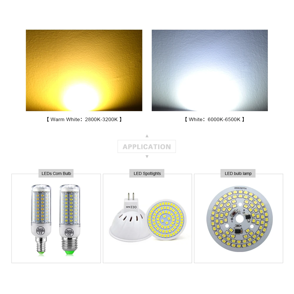 100 шт./лот Epistar высокий люмен 2835 SMD светодиодный светильник чип-светодиод светодиодный s для светодиодной ленты светильник