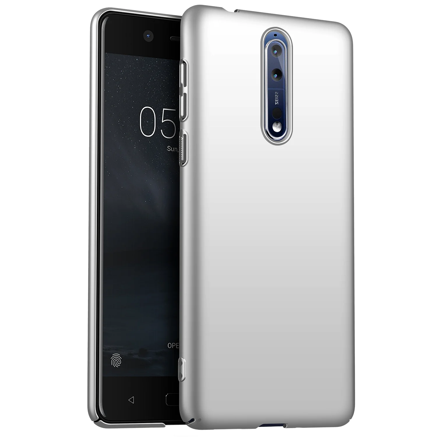 Для Nokia 8 Nokia X6 Nokia 9 Nokia X7 X5 чехол, ультратонкий минималистичный тонкий защитный чехол для телефона задняя крышка для Nokia 7 Plus - Цвет: Silver