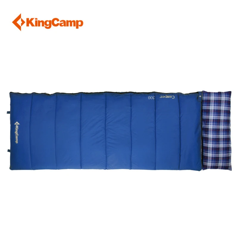 

KingCamp Camper Series Sleeping Bag 19.4 degree F / -7 degree C Durable Portable Cotton Flannel Nylon Fabric for Camping