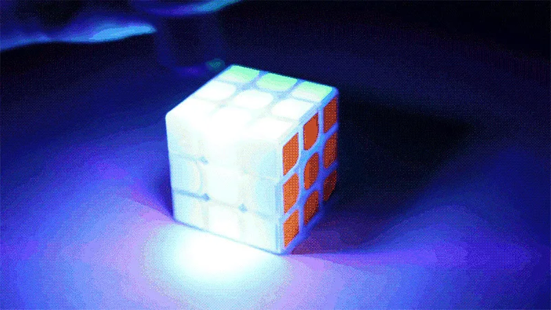 Zcube 3x3x3 56 см Профессиональный Магический кубик голубой светильник Прозрачный светящийся соревновательный скоростной пазл Обучающие кубики для детей