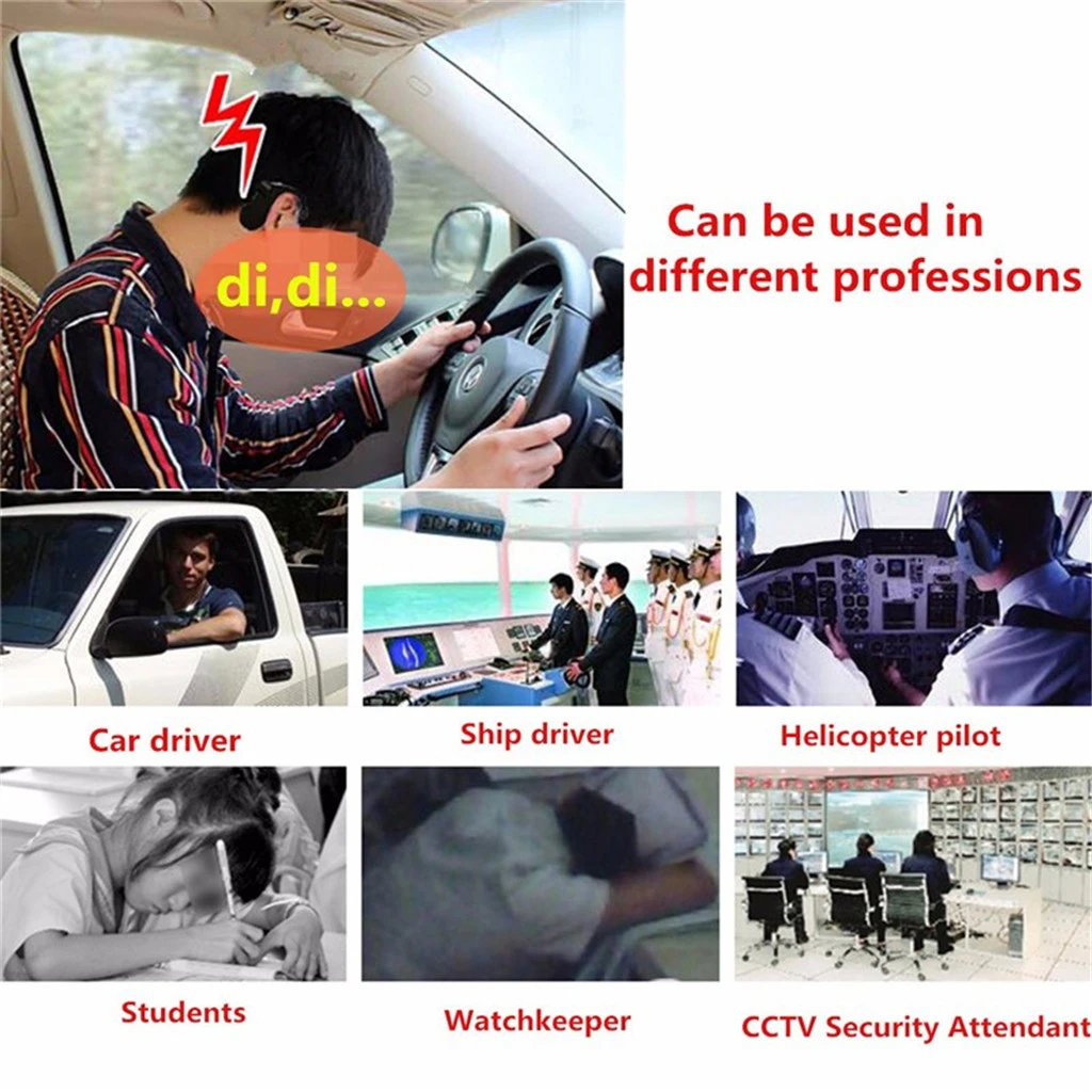 Anti Sleep Driver Alarm Vibrate Alert for Security Guards Keep Drivers Awake