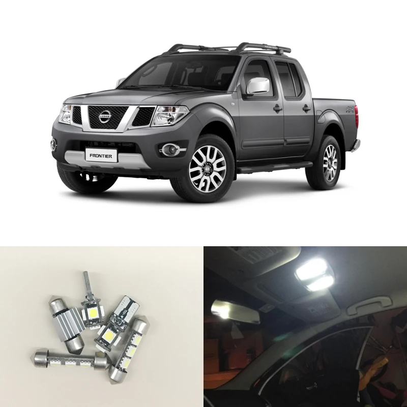 Светодиодная посылка для Nissan Frontier 2005 2014 белая подсветка салона автомобиля панель