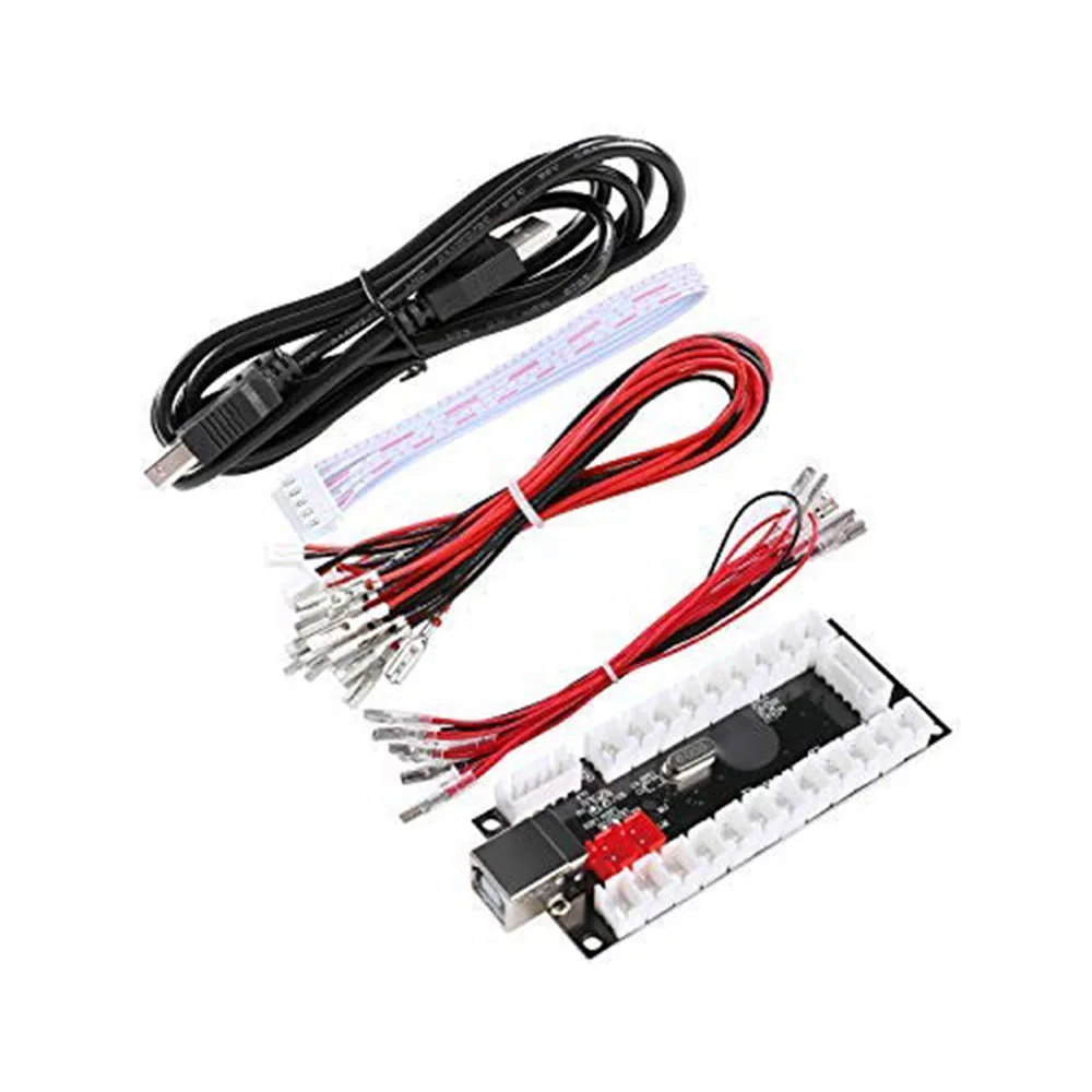 LED Аркады DIY части 2X нулевой задержки USB энкодер + 8 способ джойстика 20x подсветкой