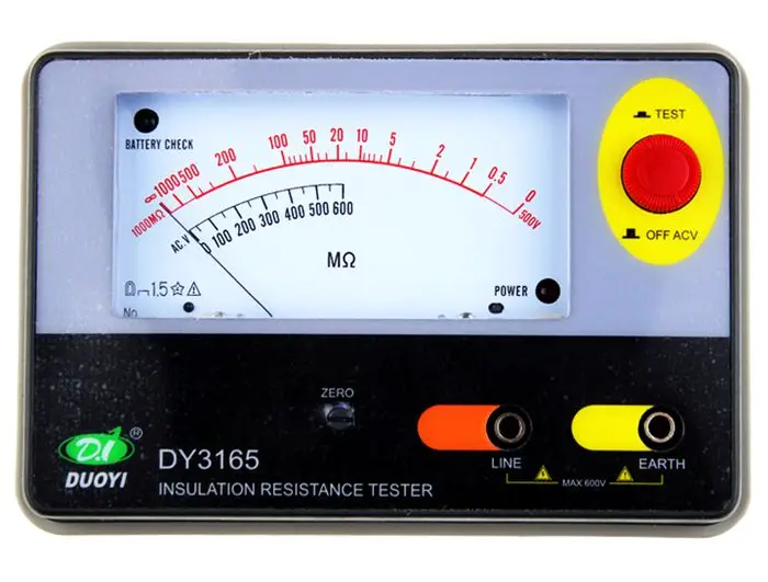 DY3165 resistance tester, Analog Insulation Resistance Tester, earth