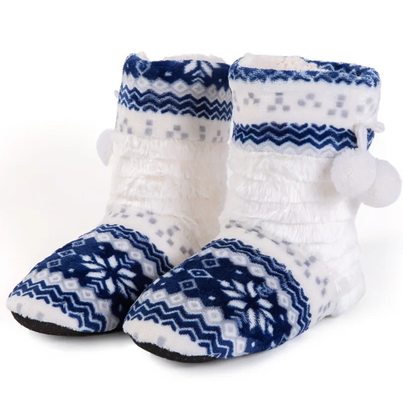 

ZOOLIM Women Winter Home Slippers Soft Plush Cotton Shoes Casual Solid Non-slip Indoor Wooden Slippers Silent Woman Shoes