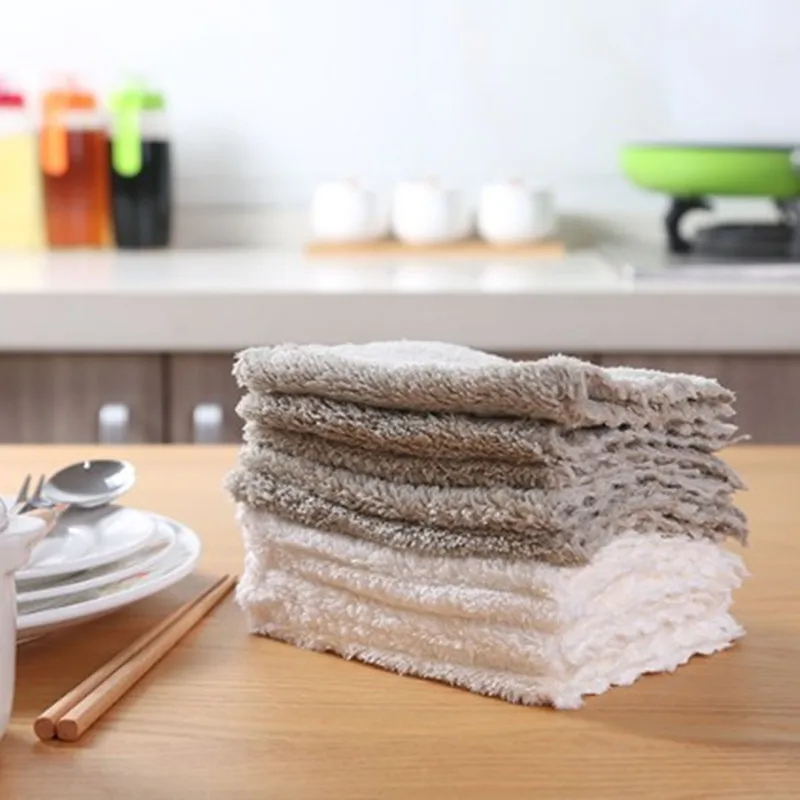 

1pc Super Absorbent Microfiber Kitchen Towels Household High-Efficiency Tableware Cleaning Towel Dish Washing Cloth Tools