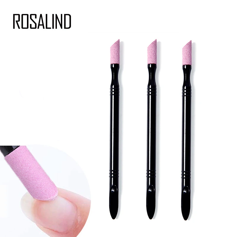 

ROSALIND 1PCS Nail Professional Cuticle Gel Lacquer Remover Trimmer Buffer Pedicure Manicure Stone Care Tools Makeup Flie Pen