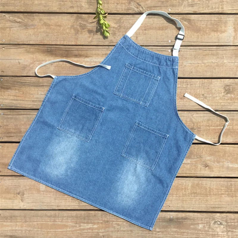 2018 Più Nuovo Denim Grembiuli Da Cucina Grembiuli Da Cucina Donna Uomo In  Cotone Grembiuli di Lavoro Manicure Cameriera Grembiule Grembiule Tablier  de Cucina|tablier de cuisine|work apronapron kitchen - AliExpress