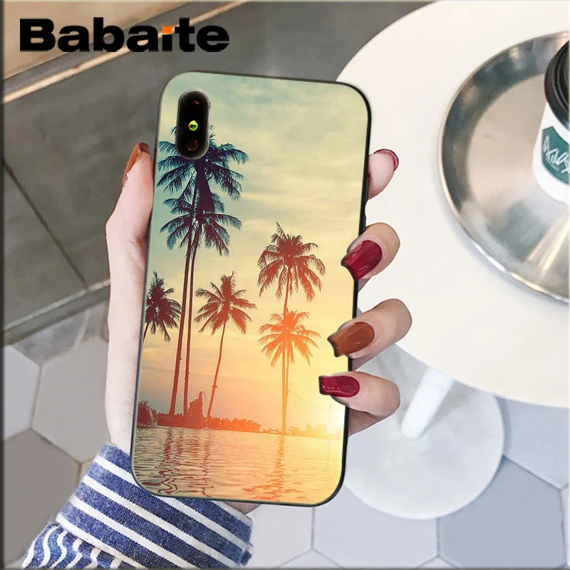 Summer popular Beach Ocean Coconut Trees