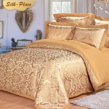 

SILK PLACE New Bedding Set King Size Luxury Style Duvet Cover Flat Sheet Pillowcase High Quality Home Sets For Best Wedding Gift