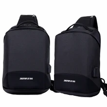 Модная зарядка через usb мужская сумка через плечо бизнес Новая мужская сумка на плечо Противоугонная нагрудная сумка большая емкость дорожная Курьерская сумка