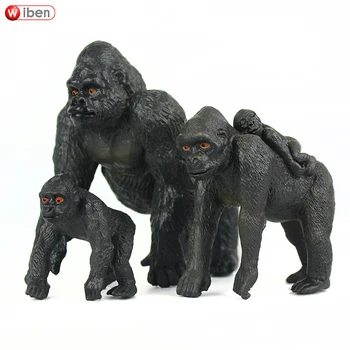 

Wiben Chimpanzees Model Silverback gorilla Simulation Vinyl Animal Model Action & Toy Figures Children toy Learning & Education