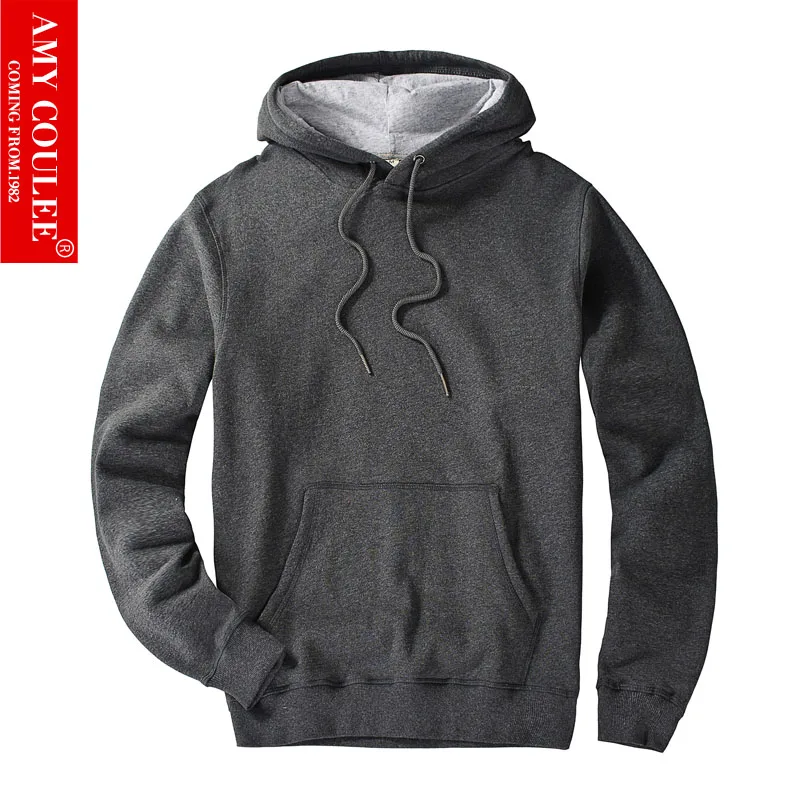 США Толстовка Hoddies евро для мужчин и женщин модная Классическая хлопковая стильная Высококачественная теплая зимняя Толстая дышащая ткань - Цвет: Dark Gray