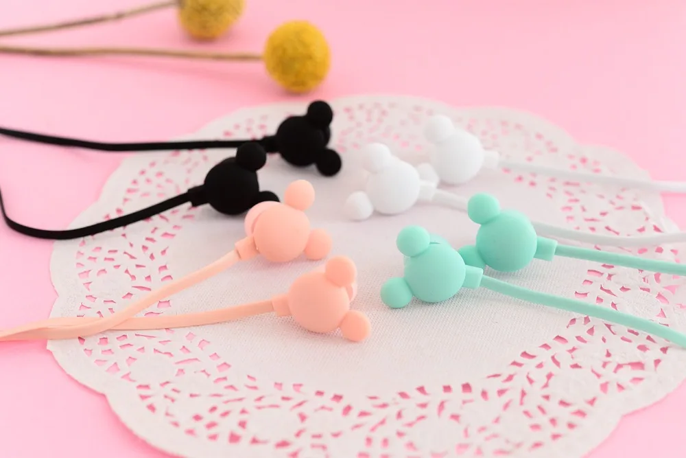 Chiclits Cartoon Cute Bear Earphone Stereo Headset Bass Headphone With Mic For Xiaomi Iphone Samsung Kid Girls Gift (7)