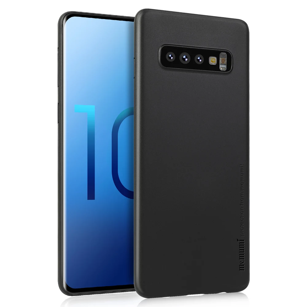 Чехол для samsung Galaxy S10 S10 Plus, ультратонкий 0,3 мм PP матовый чехол для samsung Galaxy S10 Plus, тонкий, не оставляет отпечатков пальцев - Цвет: S10Plus Matte Black