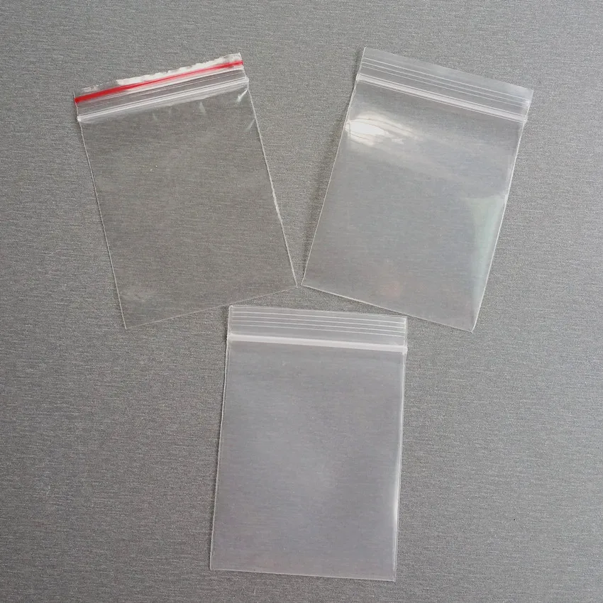 2 вида толщиной 5x19 см самозапечатывающийся молнии Ziplock Пластиковый пакет relosable клип цепь продуктовая упаковка упаковочные мешки 1000 шт