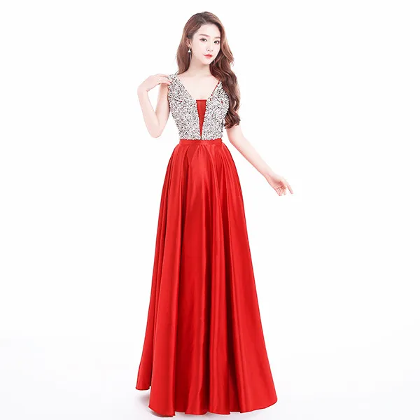 Элегантные кружевные длинное вечернее платье русалка с аппликацией Простое бордовое платье на выпускной Свадебные платья - Цвет: Red
