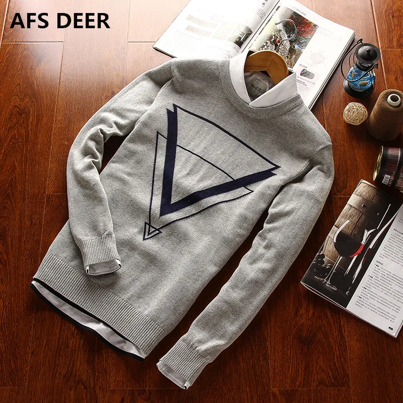 2017 New Autumn Fashion Brand Men Sweaters Pullovers